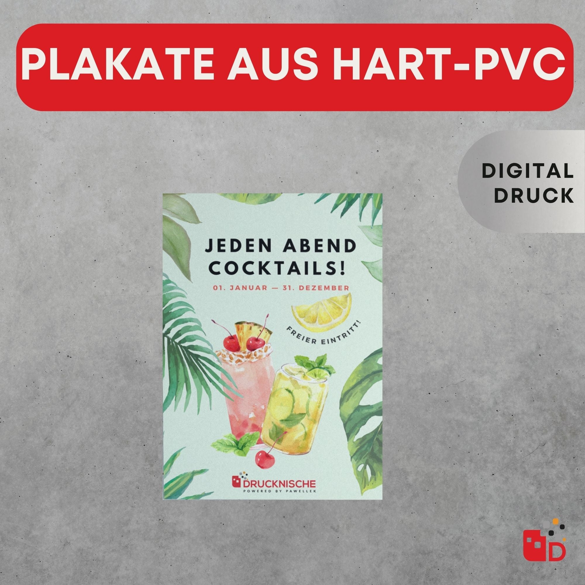 Plakate Hart-PVC